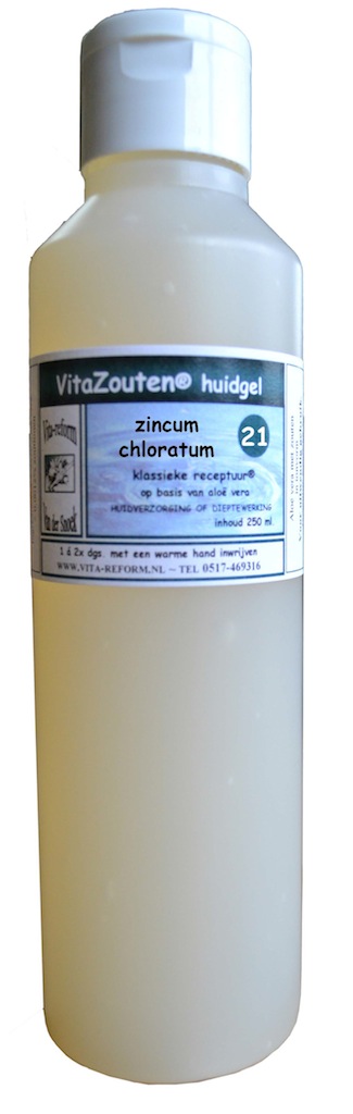 VitaZouten Huidgel Nr. 21 Zincum Chloratum Muriaticum 250ml