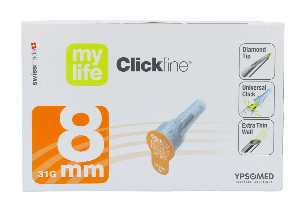 Mylife Clickfine DiamondTip Pennaald 8mm (31G)