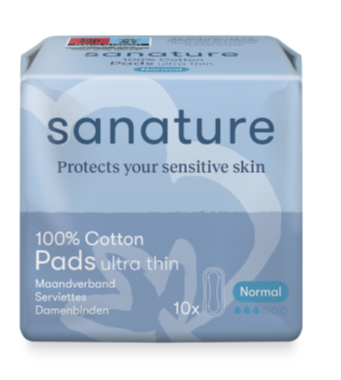 Sanature 100% Katoenen Maandverband Ultra Dun