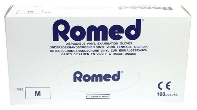 Romed Vinyl Handschoenen Gepoederd