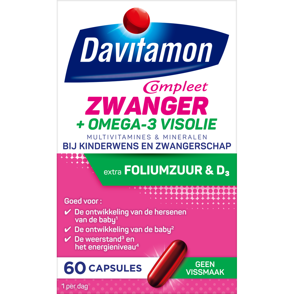 Davitamon Compleet Zwanger + Omega-3 Visolie Capsules