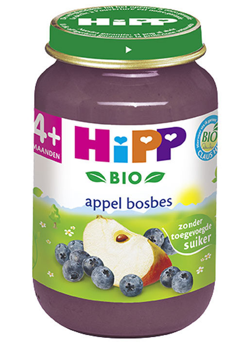 Hipp 4M+ Babyhapje Appel Bosbes