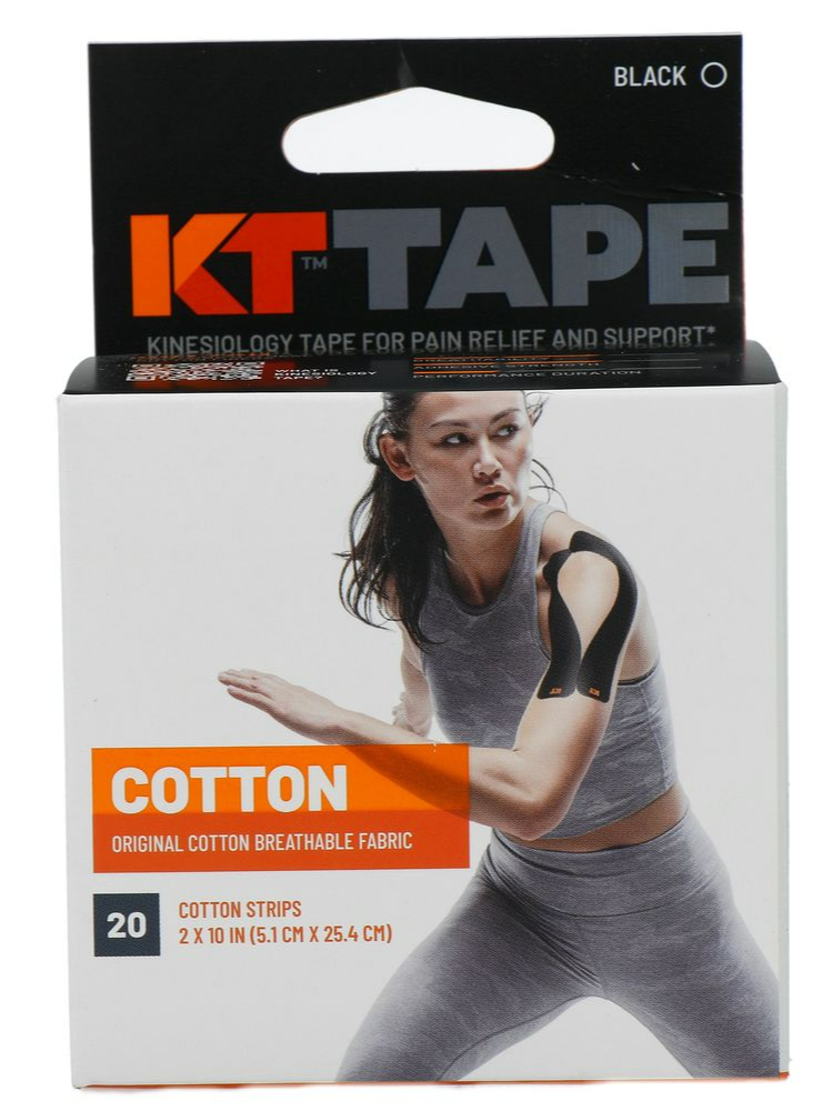 KT Tape Elastic Sports Tape Strips Zwart