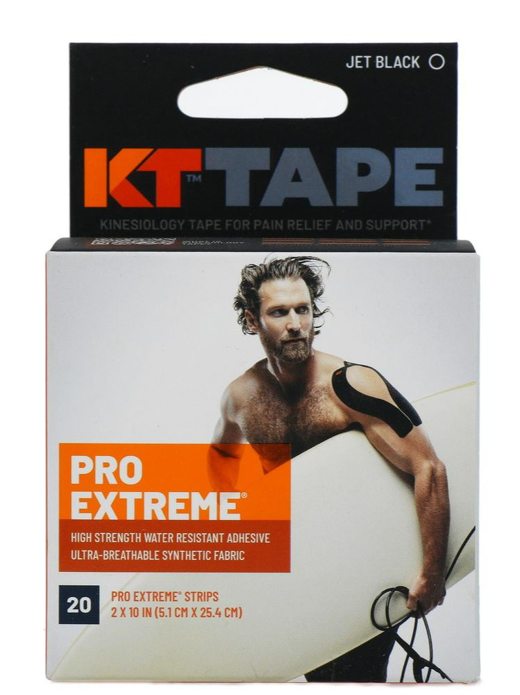 KT Tape Pro Extreme Extra Strong Strips Zwart