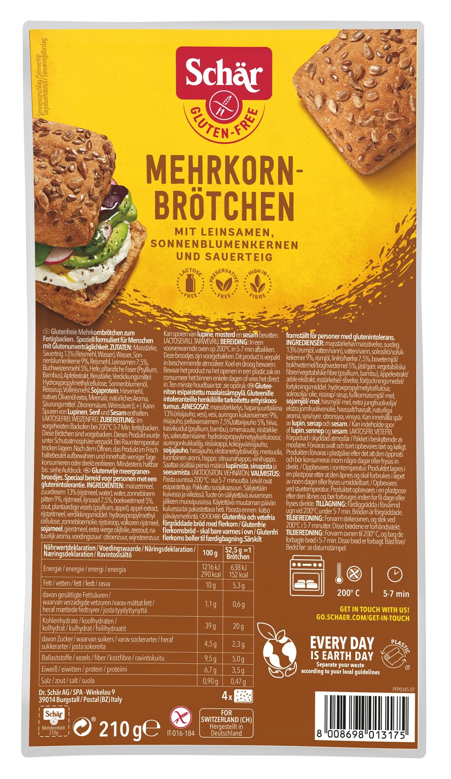 Schar Meergranen Broodjes Glutenvrij