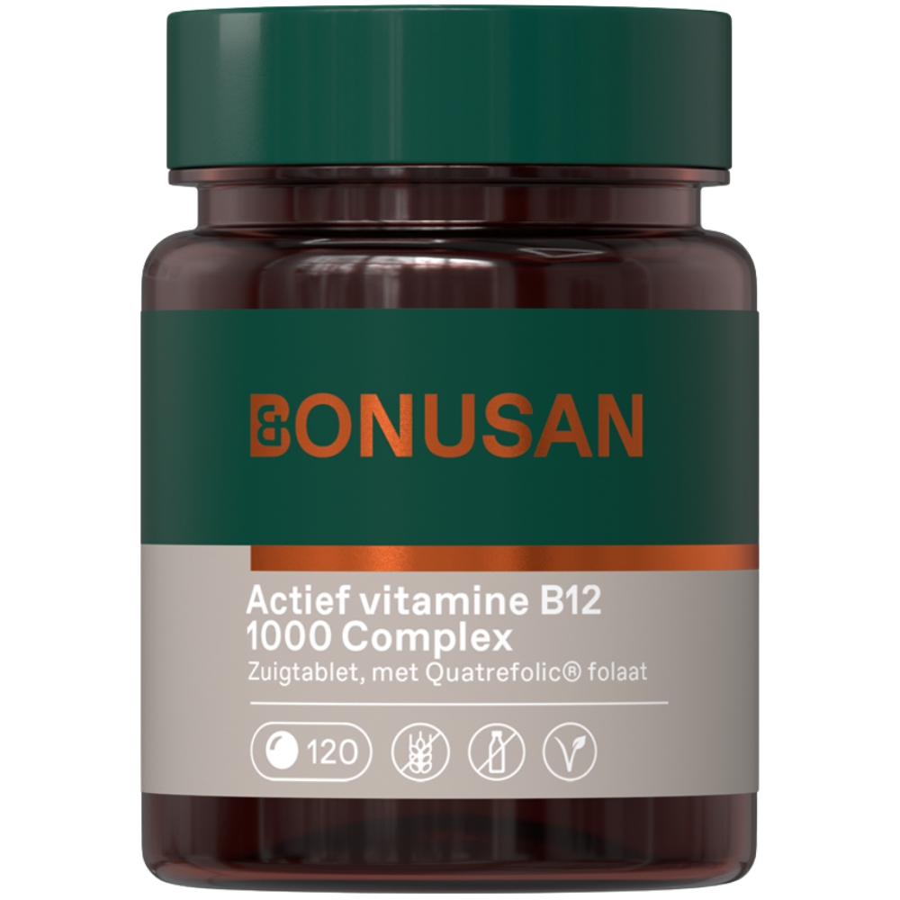 Bonusan Actief vitamine B12 1000 Complex Zuigtabletten