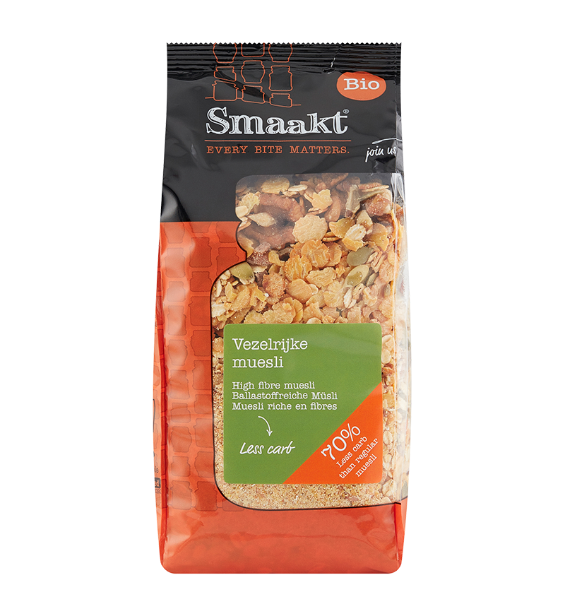 Smaakt Less Carb Vezelrijke Muesli