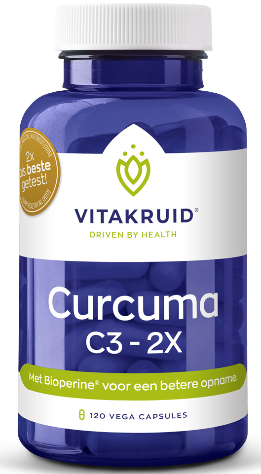 Vitakruid Curcuma C3-2X (95%  curcuminoïden) met Bioperine® 120