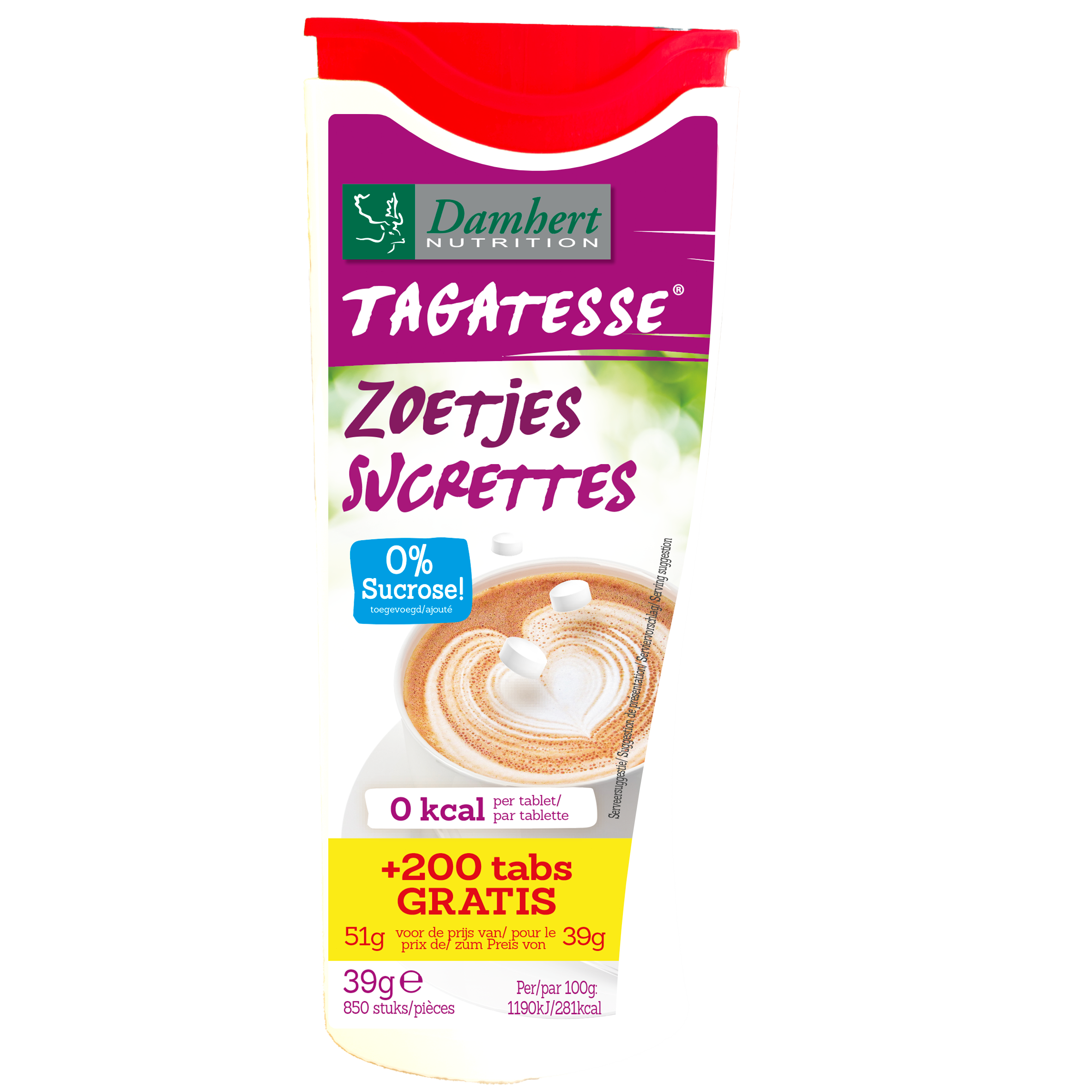 Damhert Tagatesse Zoetjes Dispenser