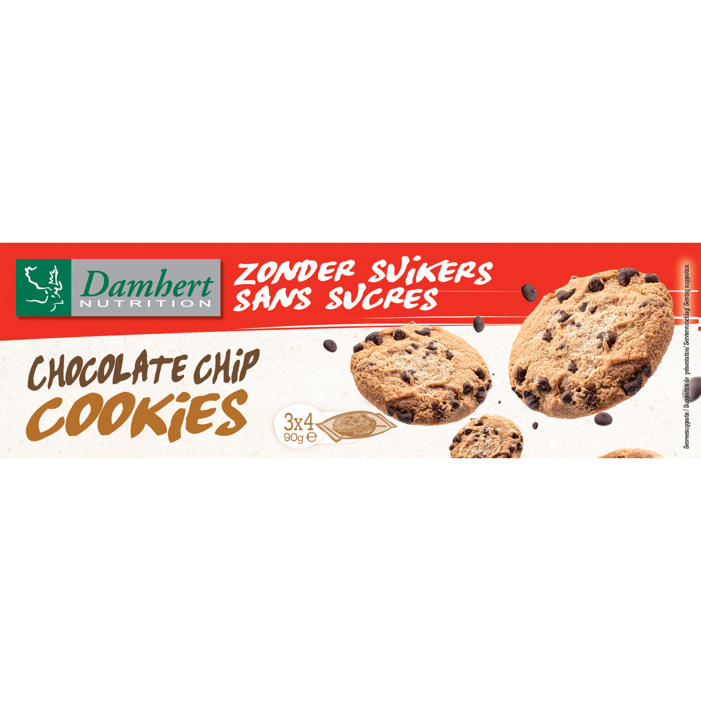 Damhert Chocolat Chip Cookies - Zonder Suikers