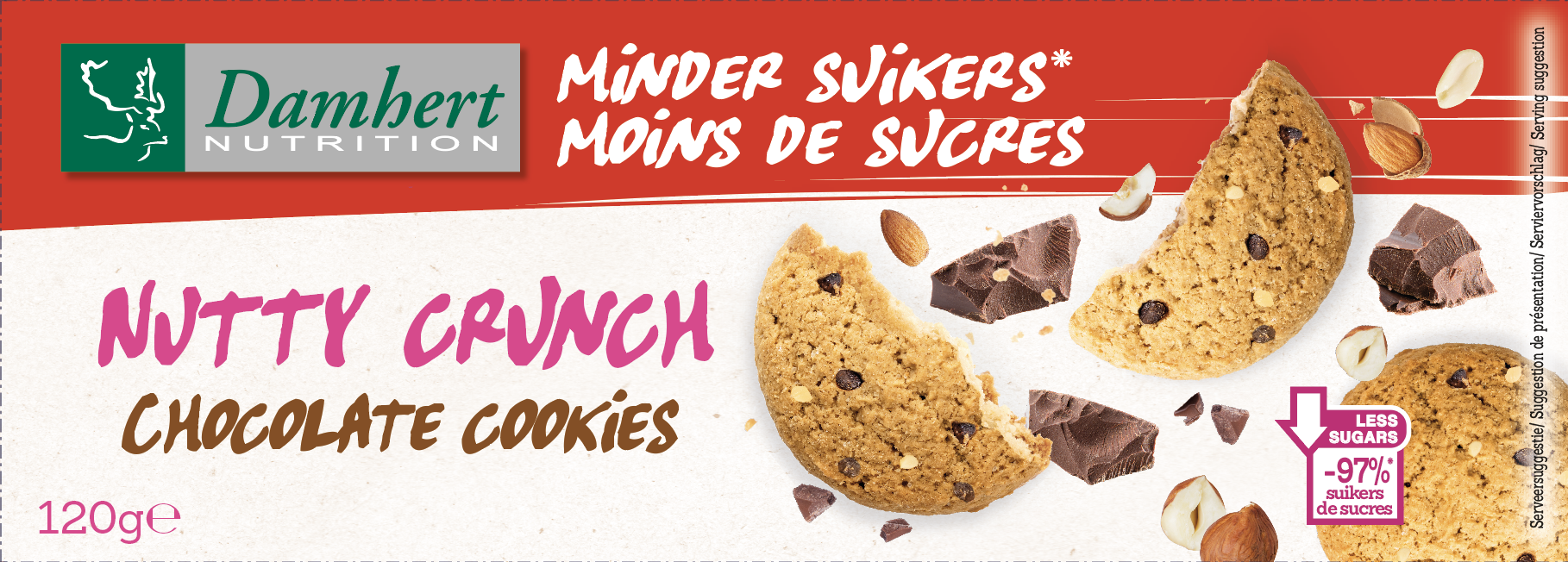 Damhert Nutty Crunch Chocolate Cookies