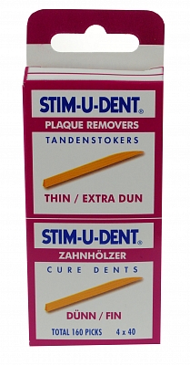 Stim-U-Dent Tanden Stokers Dun/Extra Dun 160st