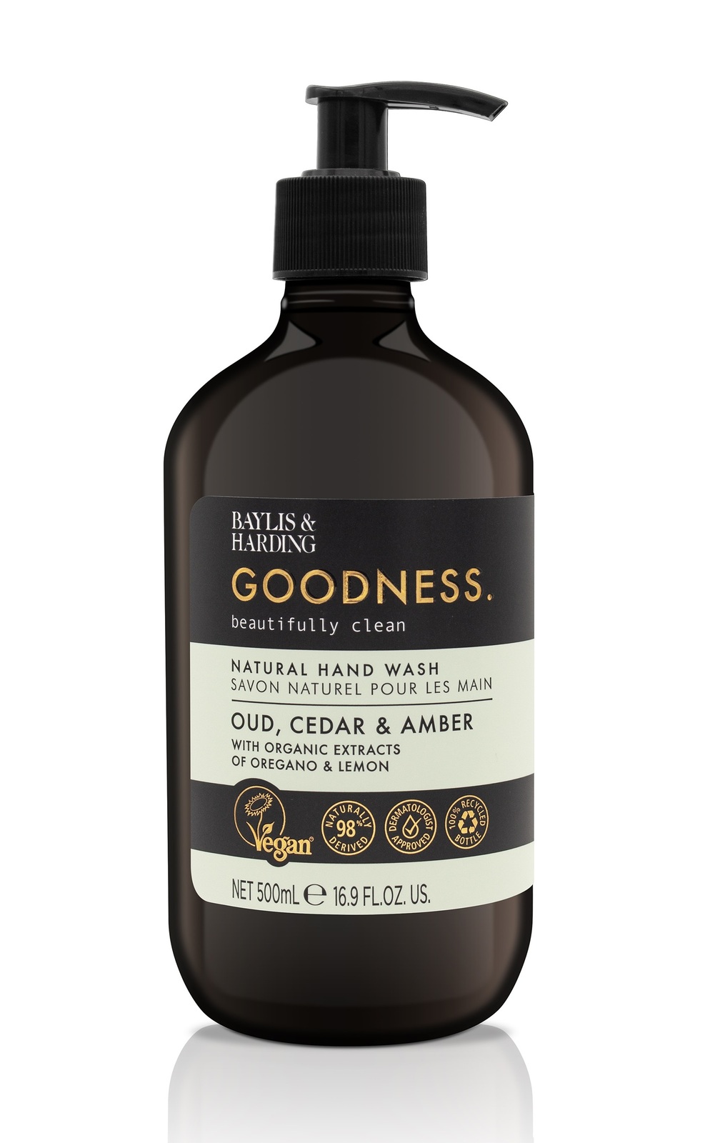 Baylis & Harding Goodness Handzeep Oudh, Ceder & Amber