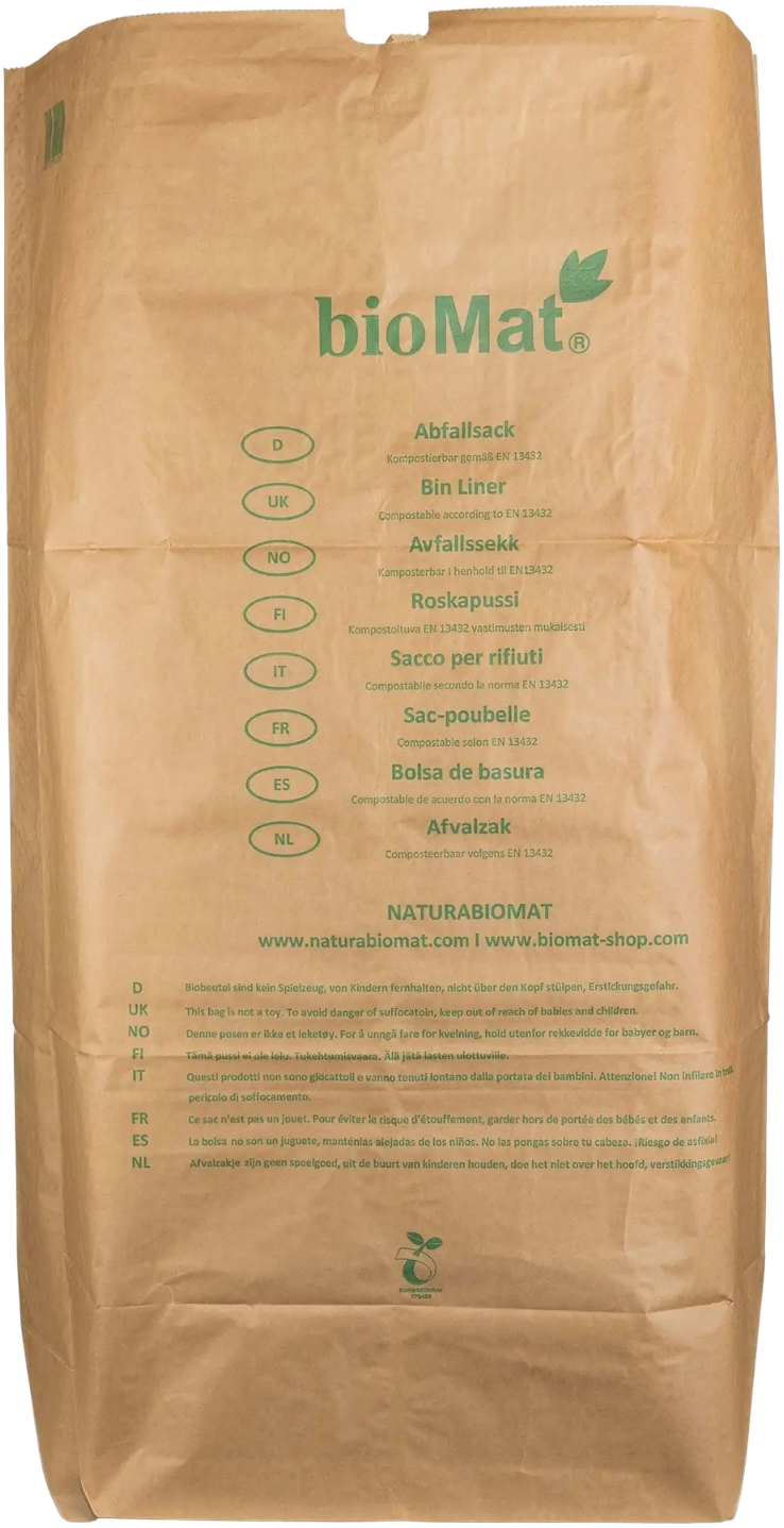 Biomat Papieren Afval Zakken Container 120/140 Liter
