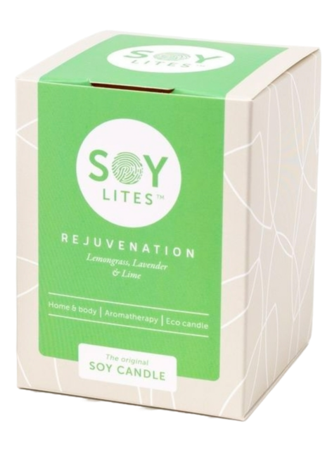 Soylites Soycandle Rejuvenation - Lemongrass, Lavender & Lime