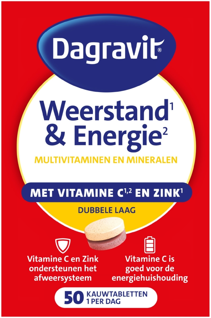 Dagravit Weerstand & Energie Totaal 30 Kauwtabletten