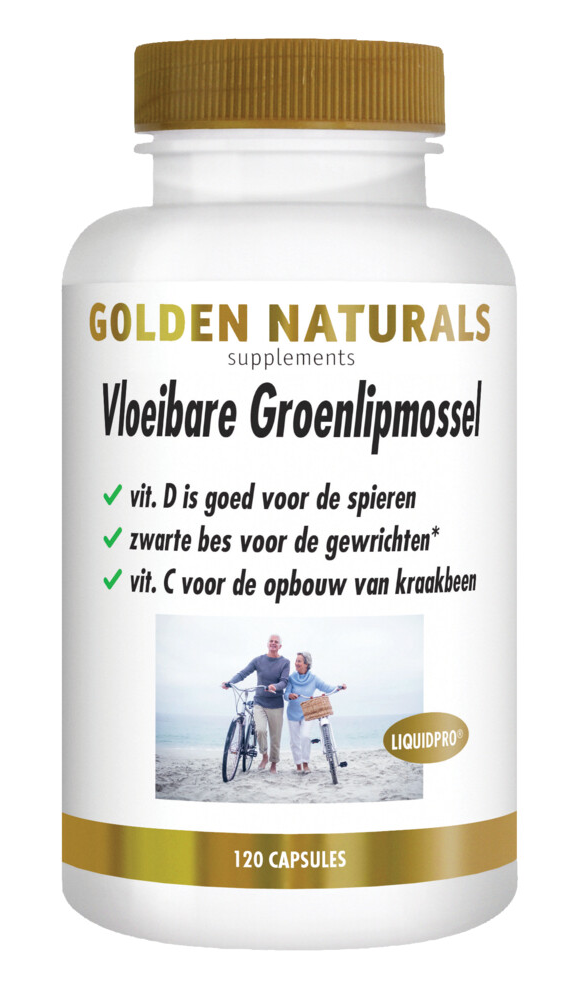 Golden Naturals Vloeibare Groenlipmossel Capsules