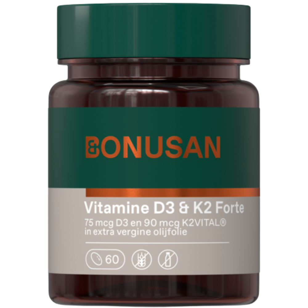 Bonusan Vitamine D3 & K2 Forte Softgels