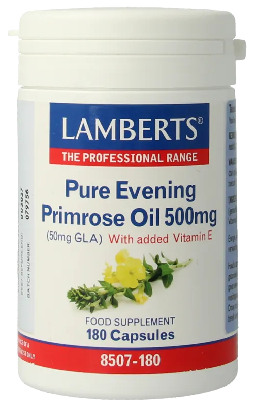 Lamberts Teunisbloemolie 500mg Capsules