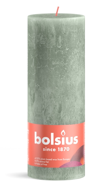 Bolsius Stompkaars Jade Groen 190/68