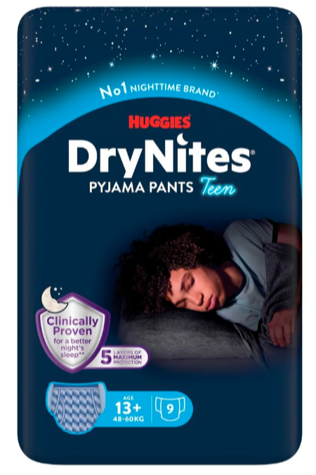 Huggies DryNites 13+ Pyjama Pants Teen Boy