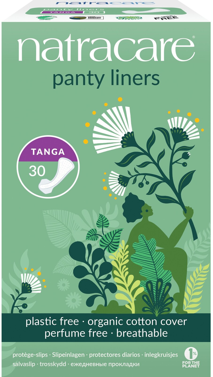 Natracare Panty Liners Tanga Inlegkruisjes
