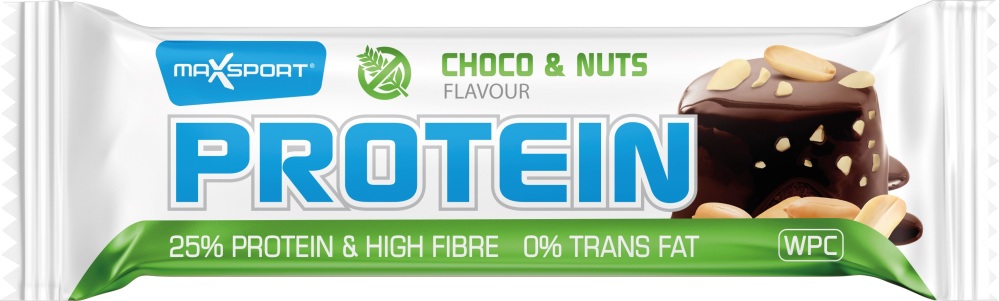 MaxSport Choco & Nuts Protein Reep