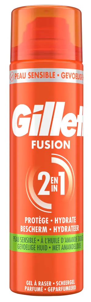 Gillette Fusion 2-In-1 Scheergel Gevoelige Huid