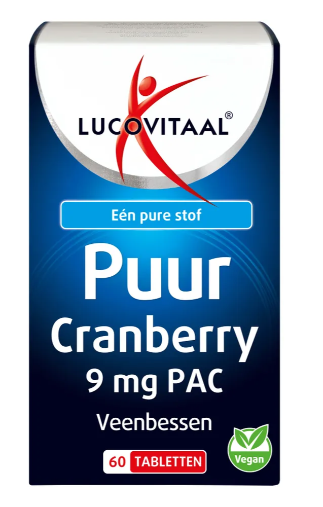 Lucovitaal Puur Cranberry 9 mg PAC Tabletten