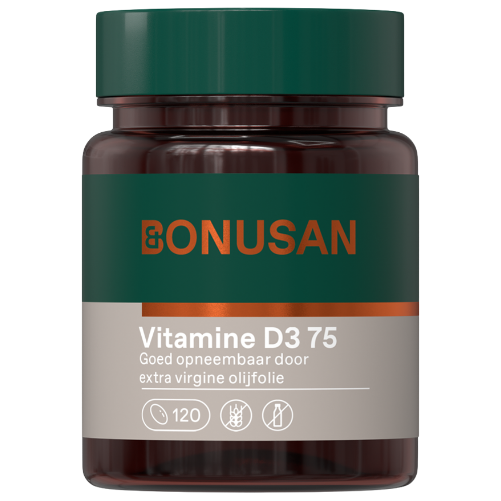 Bonusan Vitamine D3 75 Softgels
