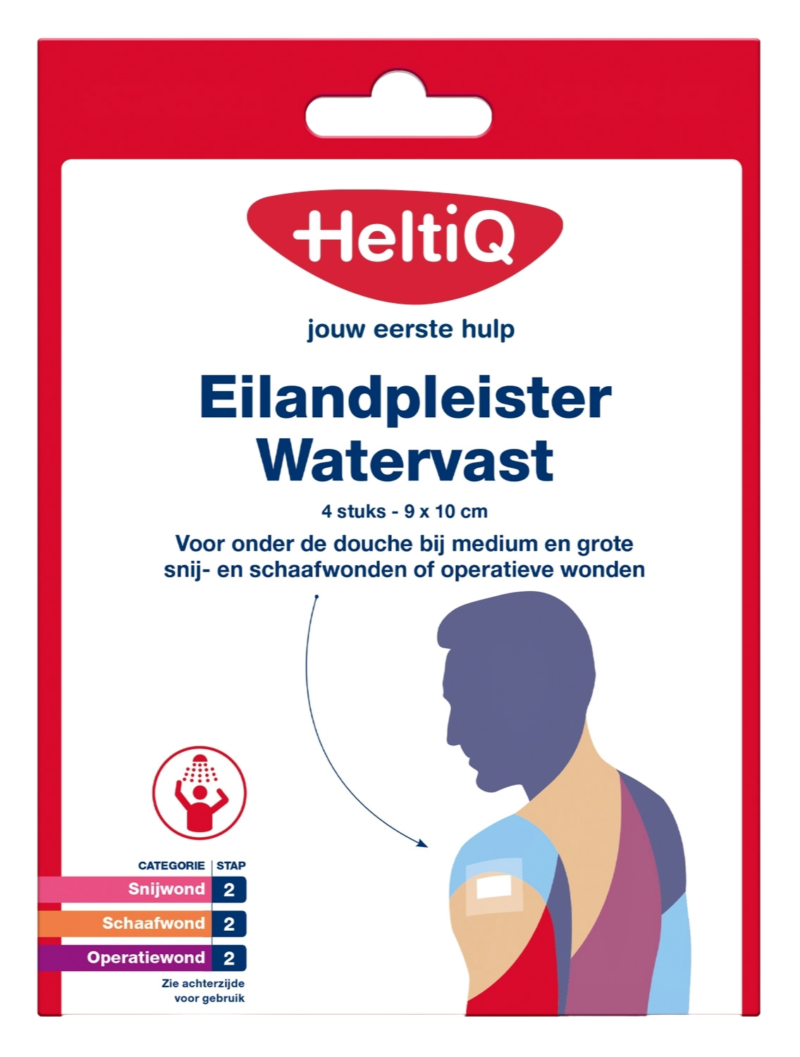 HeltiQ Eilandpleisters Watervast 9x10cm