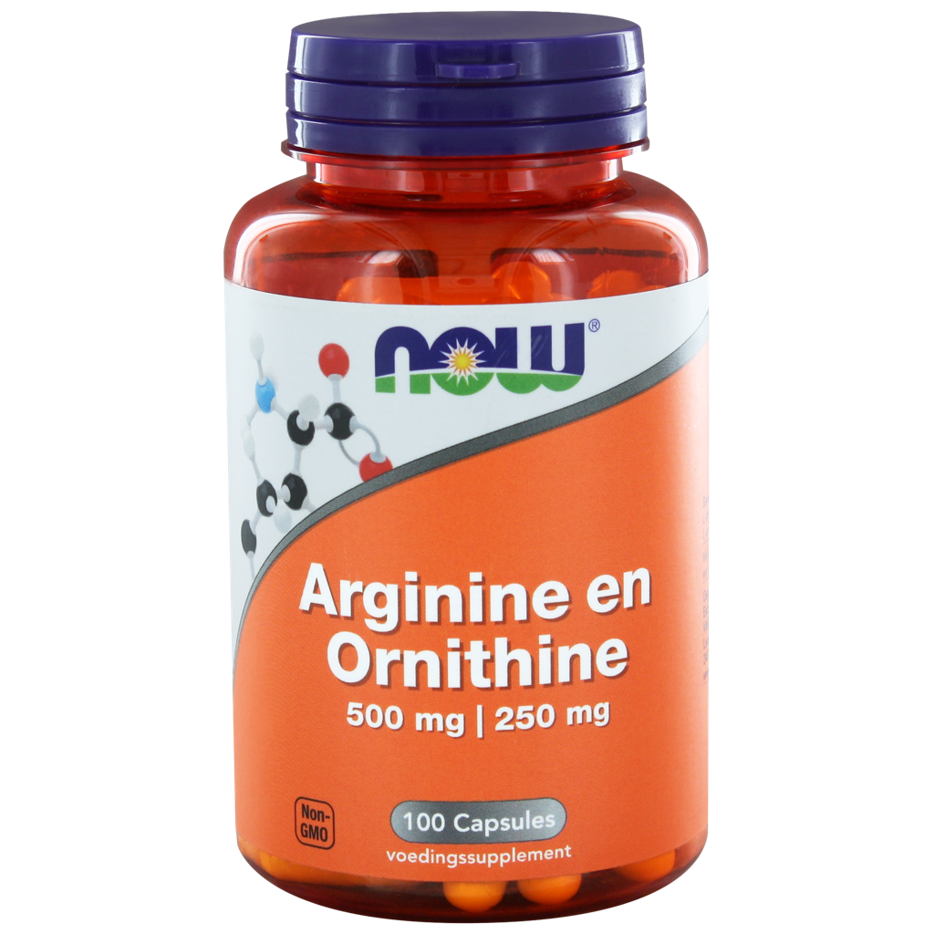NOW Arginine & Ornithine 500/250 Capsules