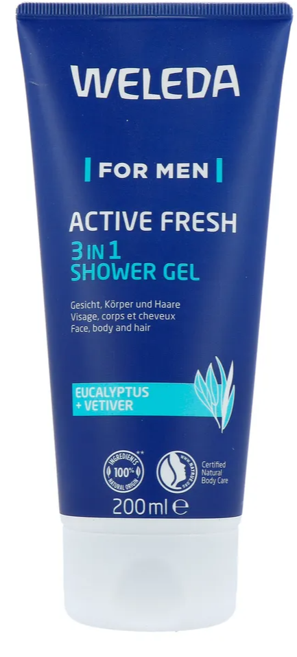 Weleda For Men Active Fresh 3-in-1 Shower Gel