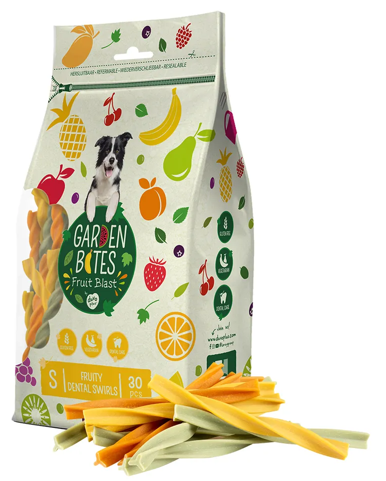 Duvoplus Garden Bites Fruity Dental Swirls Hondensnack