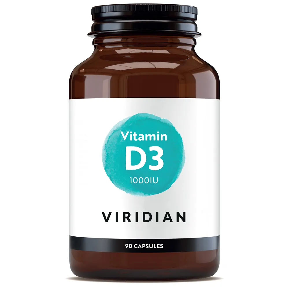 Viridian Vitamin D3 1000IU Capsules