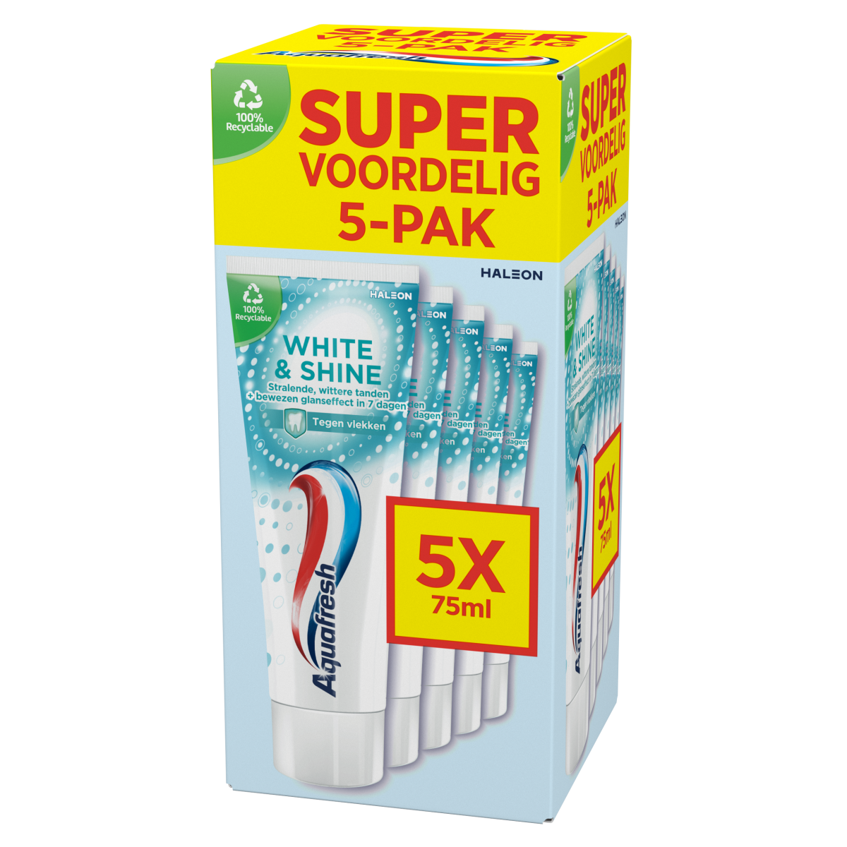Aquafresh White & Shine Tandpasta 5-Pack