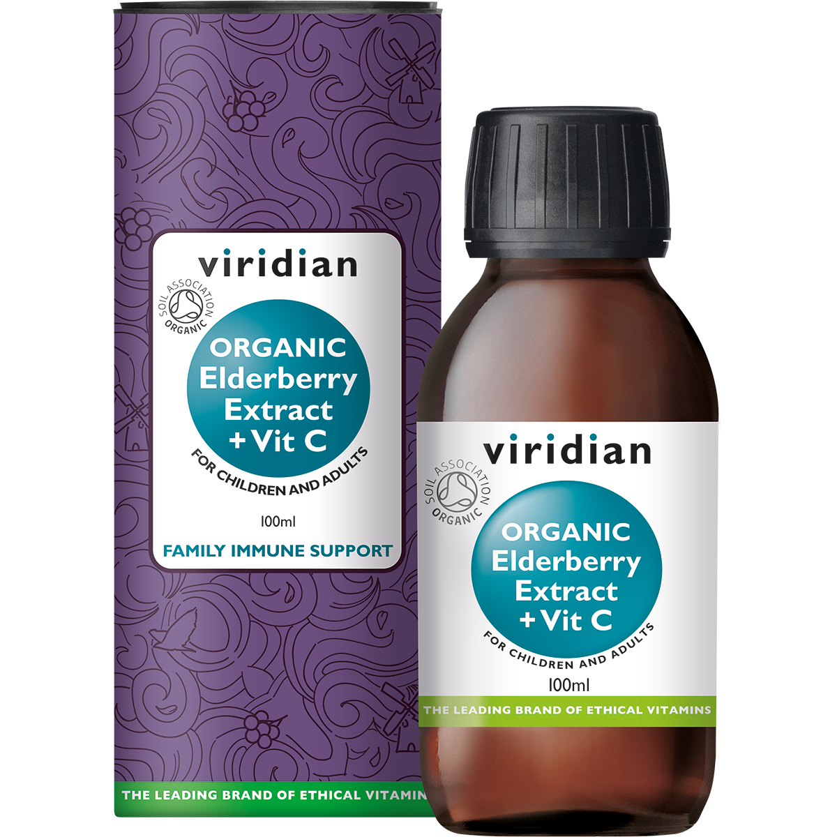 Viridian Organic Elderberry & Vit C Drank