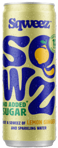 SQWZ Sqweez Lemon Ginger No Added Sugar