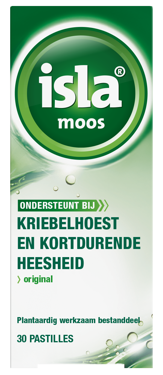 Isla Moos Keelpastilles - bij kriebelhoest en kortdurende heesheid