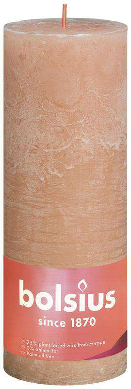Bolsius Rustiek Stompkaars Misty Pink 190/68