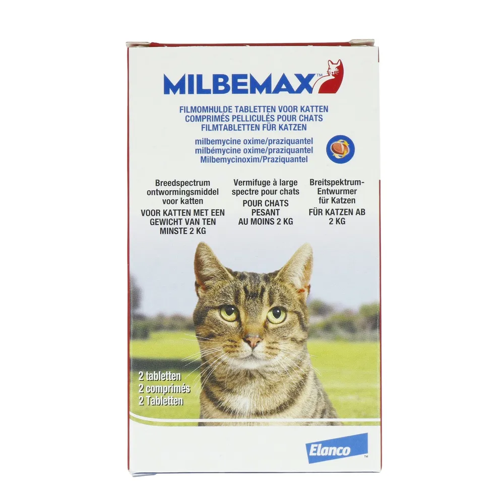 Milbemax Ontwormingsmiddel Voor Katten 2 - 8 kg Tabletten