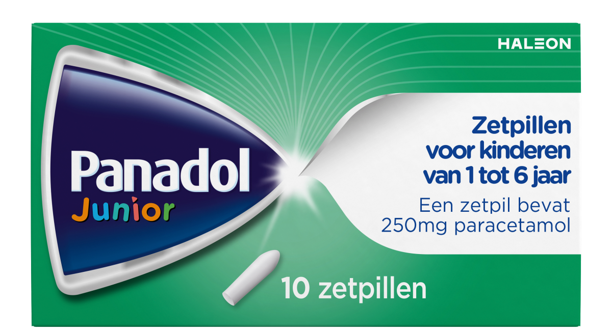 Panadol Junior Zetpillen 250mg 1-6 Jaar