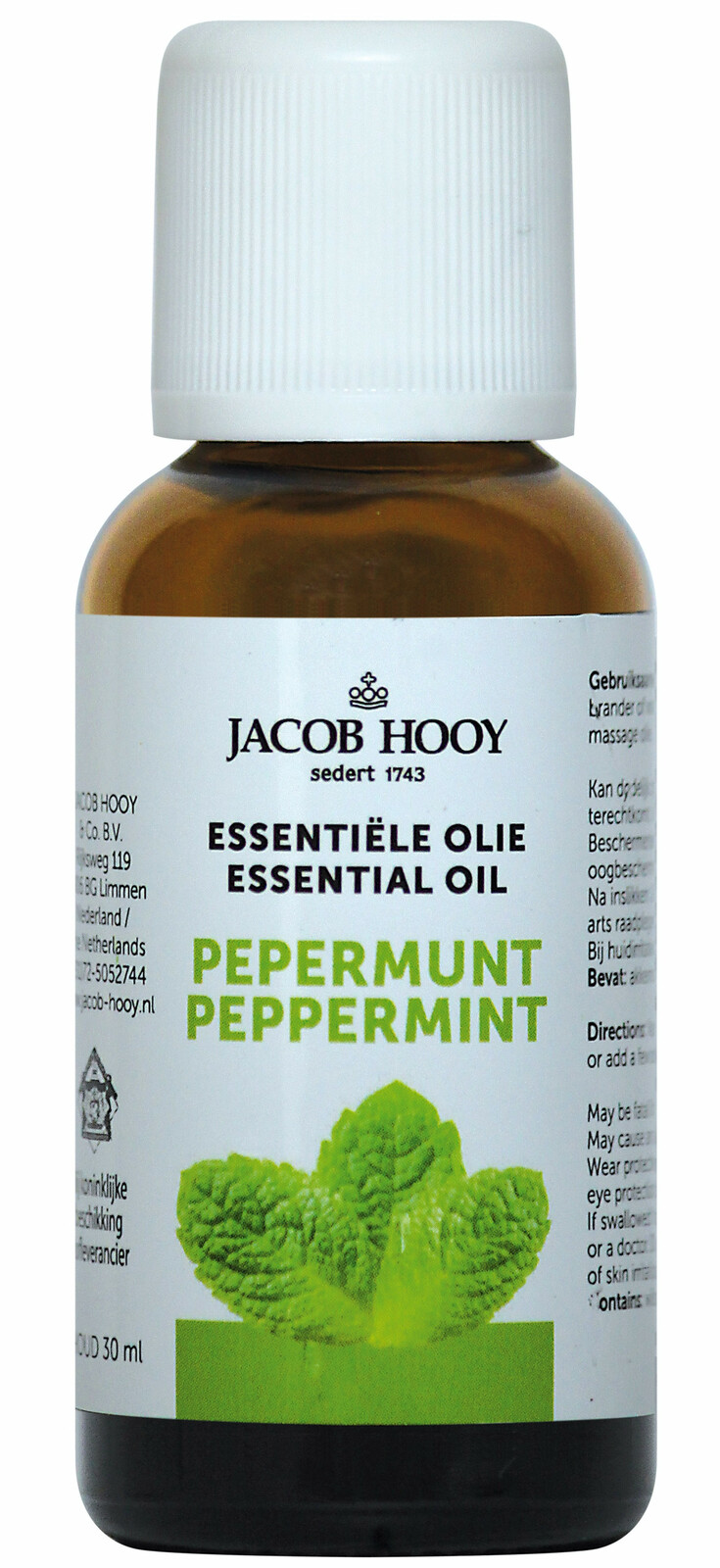 Jacob Hooy Essentiële Olie Pepermunt