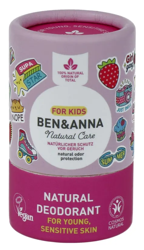 Ben & Anna Natural Deodorant Kids Pink