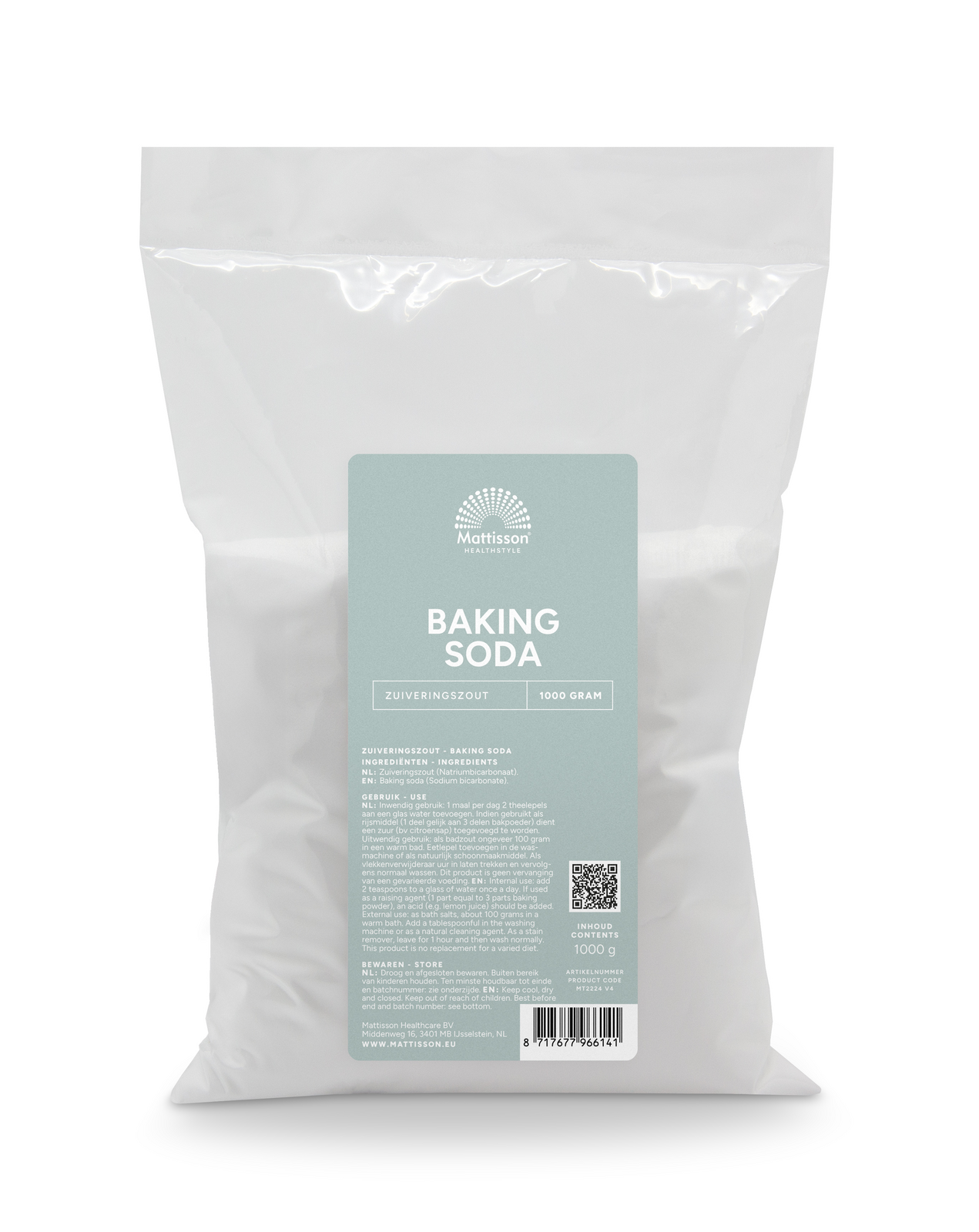 Mattisson HealthStyle Baking Soda Zuiveringszout