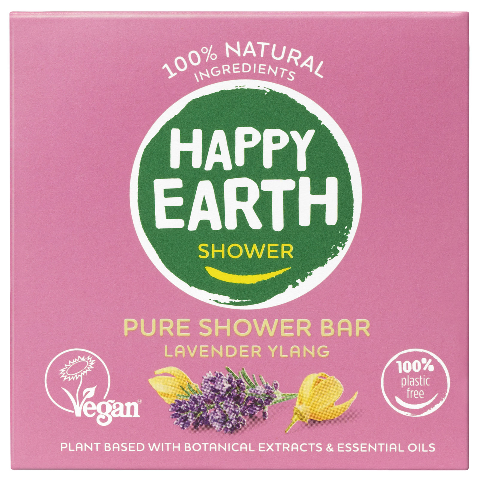 Happy Earth Pure Shower Bar Lavender Ylang