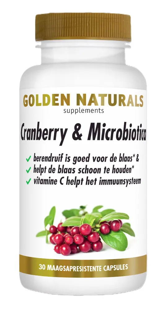 Golden Naturals Cranberry & Microbiotica Capsules