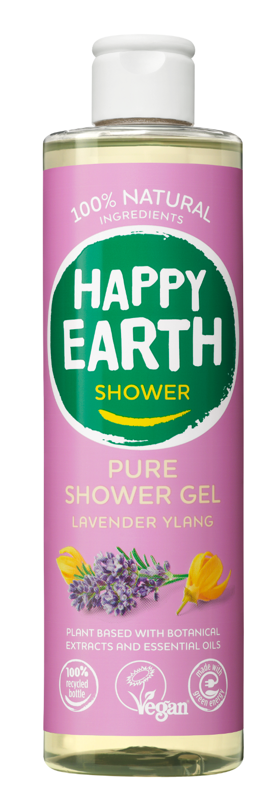 Happy Earth 100% Natural Shower Gel Lavender Ylang