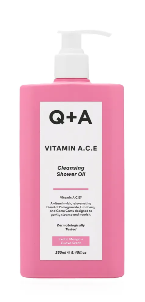 Q+A Vitamin A.C.E Cleansing Shower Oil