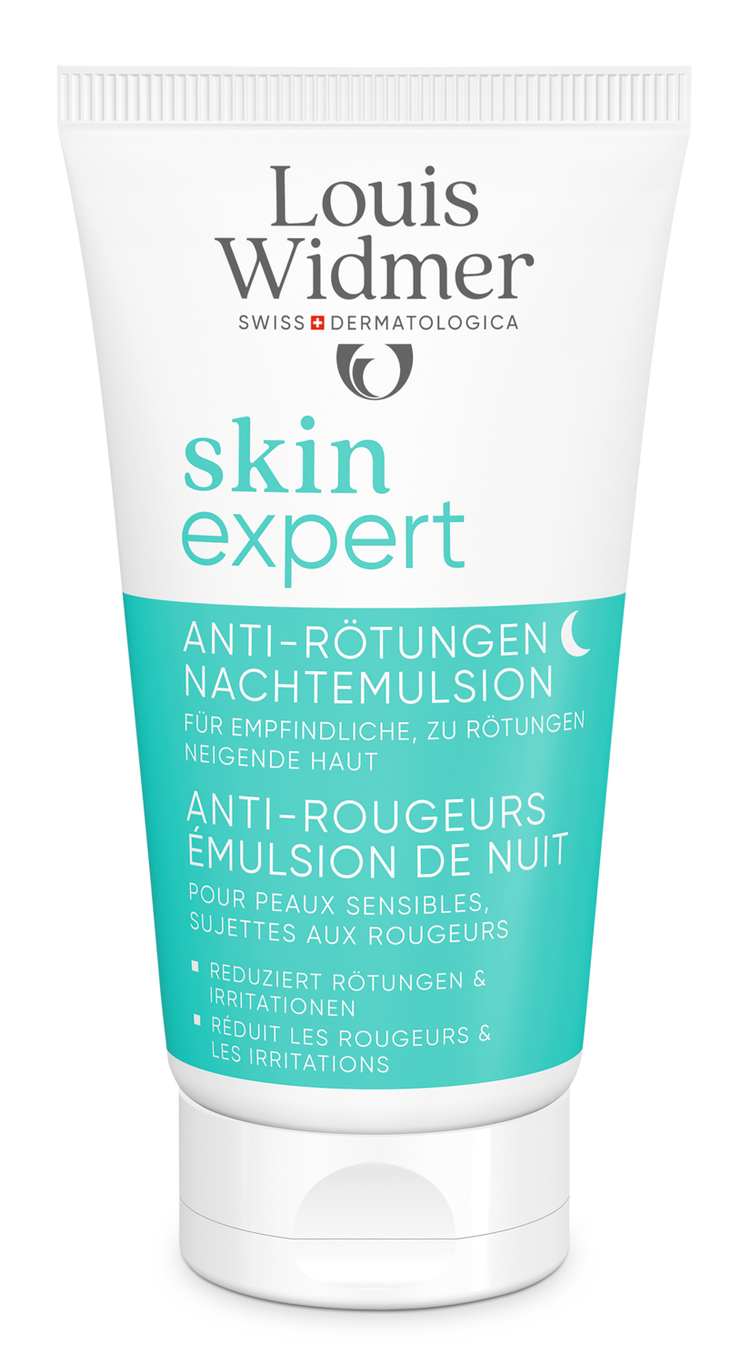 Louis Widmer Skinexpert Anti-Roodheid Nachtemulsie Zonder Parfum